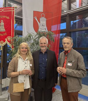 Doris Kretzschmar, OV Vorsitzender Dietmar Schultz und Dr. Rainer Redies