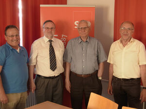 v.l. Hans-Jörg Schmierer, Lutz Steiner, Günter Marx, Martin Härer