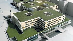 Modell des Klinikums | Bild: HolgerHw/Wikimedia (CCBYSA)