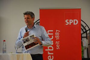 Frank Sell bei seiner Ansprache beim Frühjahrsempfang der SPD Feuerbach