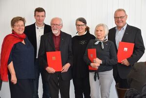 v.l.n.r. Suse Kletzin, Sven Baumstark, Herwig Janicek, Ute Vogt, Marion Ott, Robert Thurner