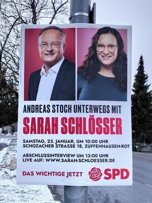 Andreas Stoch unterwegs mit Sarah Schlösser am 23.01.2021