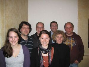 v.l.n.r.: Judith Beneld, Johannes Hauf, Bernd Kaczmarek, Rebekka Henschel, Daniel Campolieti, Gabriele Heller-Pawlicki,