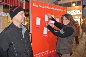 Ute Vogt im Bürger-Dialog in Möhringen