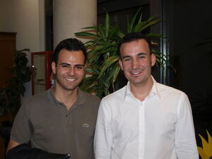 Nicolas Schäfstoß (l), Dejan Perc