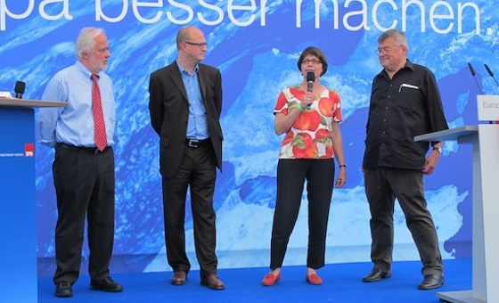 Harald Raß, Thomas Leipnitz, Claudia Eichert und Matthias Hahn (vlnr)